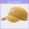 Ghost Embroidered Denim Baseball Cap With Sun Protection For Casual Outdoor Wear