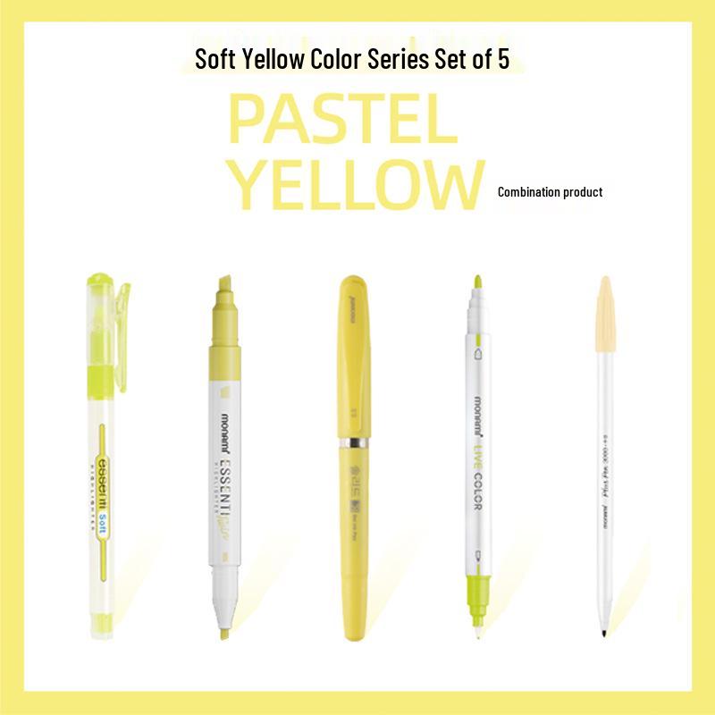 Munami Koreanisches Monami Weiches Set: Textmarker & Gelstift-Set für Bullet Journals.