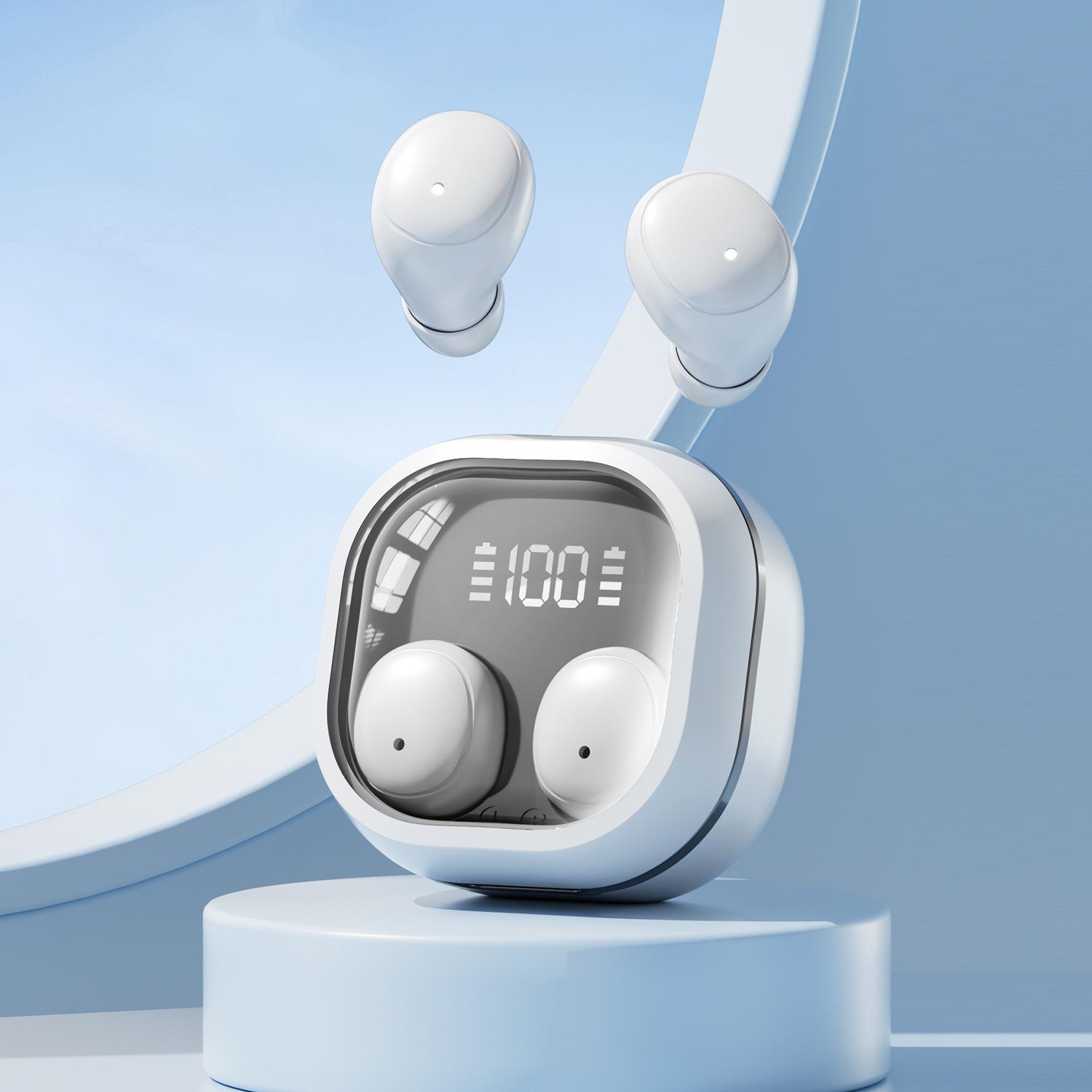 

JYL Earbuds M125 TWS Transparent Cover Mini High Sound M125 white морква помаранчевий колір