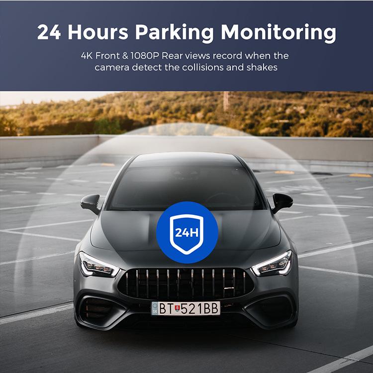 AZDMOE M300S Dash Cam: HD Night Vision, Voice Control, Wireless Install, Mobile App