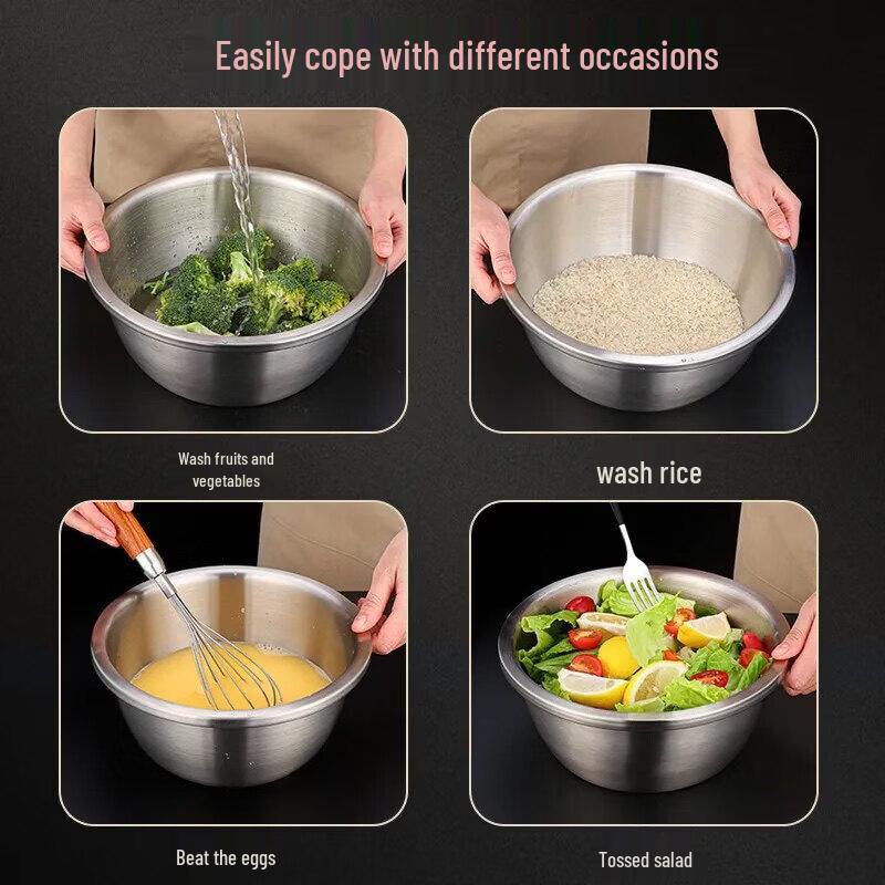 ZISIZ Food Grade Stainless Steel Drainer Basin