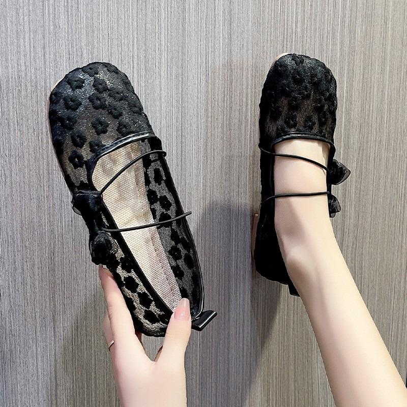 Fashion Fashion 2025 Shallow Women's Flats New Butterfly-knot Hot Sale Round Toe Daily Light Comfortable Sweet Flat Low Heels Zapatos