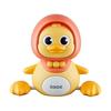 3Pcs/Set Kids Electric Duck Toy Light-Up Mother Baby Duck Toy Infants Tummy Time Educational Walking Animal Musical Toy Toddlers Boys Girls Gifts