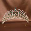 European and American Crown Princess Headwear Wedding Water Diamond Alloy Hair Accessory Full Diamond Crown Makeup Styling Updo Accessory