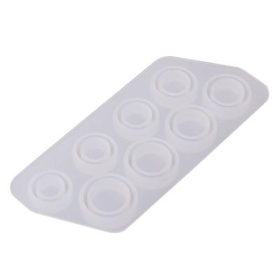 Flat Rings Mold Collection Handmade  Making Ring Jewelry Silicone Mold Crystal Epoxy Mould Jewelry Making Tool