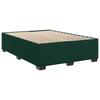 Bed Frame without Mattress Dark Green 140 x 190 cm Velvet