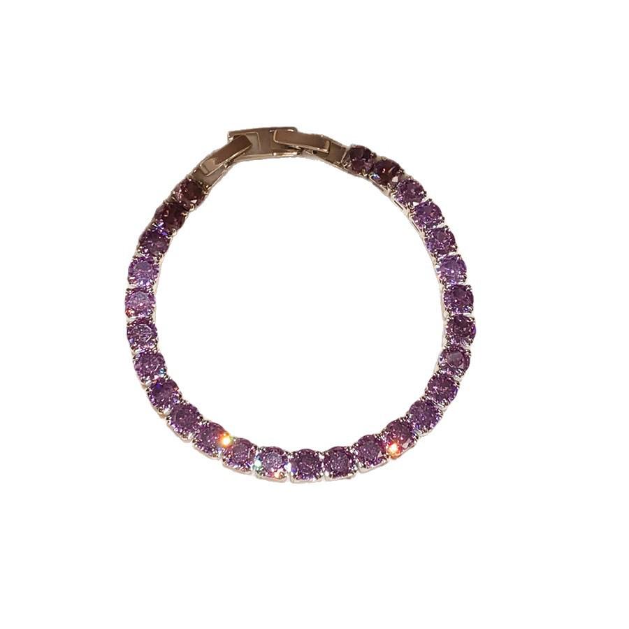 18k Gold-Plated Crystal Zircon Square Buckle Bracelet - Elegant Wrist Jewelry