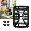 Ventilated Crisper Tray for Even Heating Air Fryer Grill Rack Replacement Holstein Housewares Dual Basket 4.4QT Carbon Nonstick Steel Non-Stick Plate