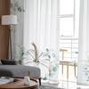 Herbst Eukalyptus Kürbis Gardinen für Wohnzimmer Schlafzimmer Tüll Vorhang für Küche Voile Vorhang Blind Panels