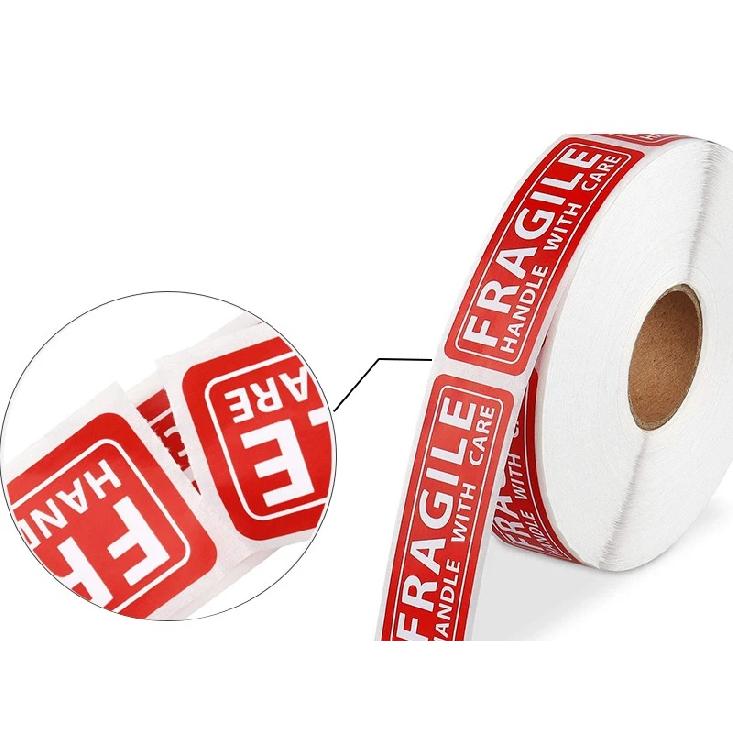 1000/500PCS English Fragile Stickers The Goods Please Handle With Care Warning Express Labels DIY Supplies