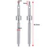 YEAHRUN 2PCS Steel CVD Front Axle Drive Shaft 48.5/52.5mm for 1:24 RC Crawler Car Axial SCX24 All Series Upgraded Parts