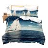Sailing Ship Pattern Duvet Cover Set 3D Print Boat For Boys Teen Adult Bedding Set Polyester Comforter Cover Full King Twin Size