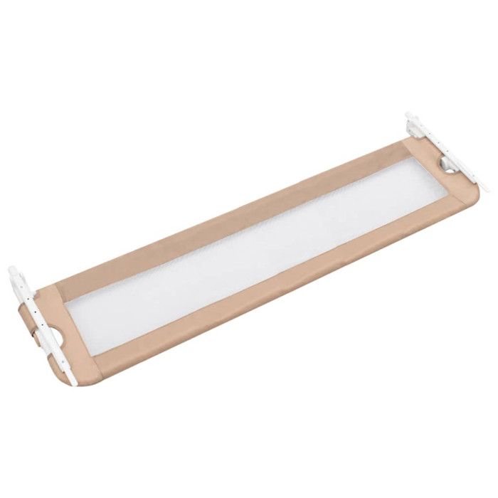 VidaXL Barrière de lit enfant Taupe 150x42 cm Polyester 10165