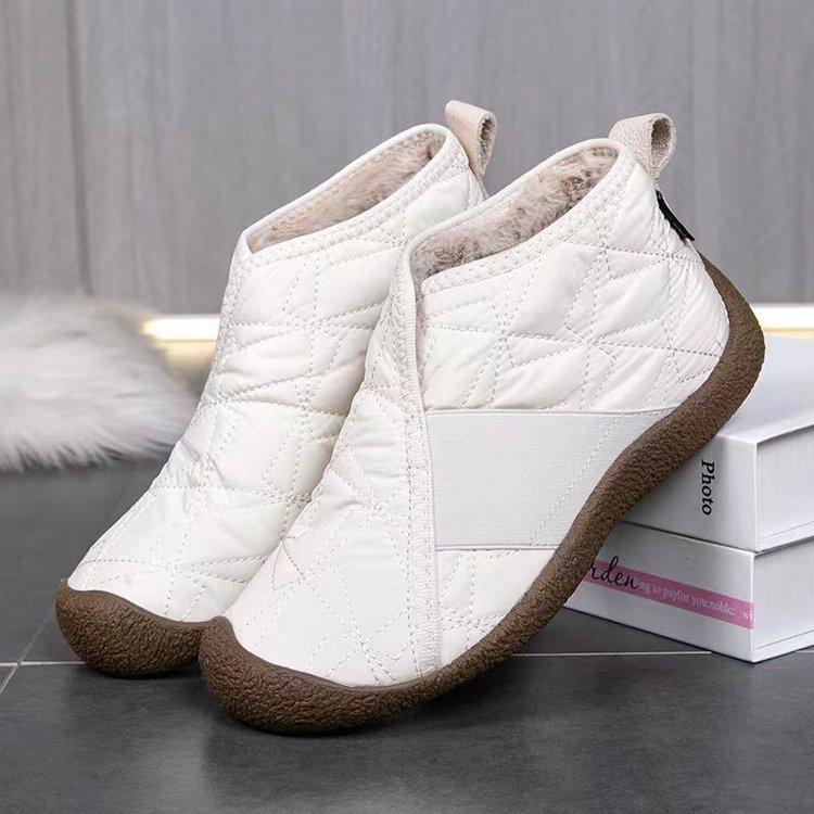 Popular snow boots women's outer wear 2025 winter new warm women's cotton shoes soft sole non-slip ethnic style mother shoes