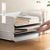 Stackable A4 Desktop File Organizer Tray