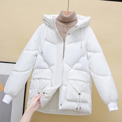 Autumn Winter Bread Coat Loose Women's Cotton Jacket Thickened Cotton Coat Outerwear