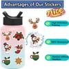 8 Designs Christmas Party Stickers for Wrapping, Scrapbooking and Festive Decorations