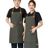Waterproof Oil-Resistant Neck-Hanging Apron for Baristas, Nail Art, and Catering - Women's Special Use Kitchen Apron.