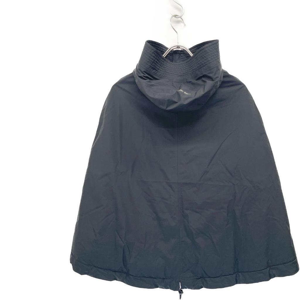 Herno PI047DL Black Gore-Tex Poncho Cape Jacket 38 blackUsed