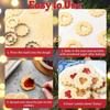 9pcs Xmas Tree Biscuit Baking Tools 304 Stainless Steel Pastry Mold  Christmas Baking