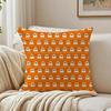 Cute Ghost Throw Pillow Cover American Rustic Farmhouse Decorative Cushion Case for Sofa Couch Bed Living Room Home Decor Hallow