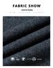 Men's 100% Pure Wool Thickened Knit Cardigan - Zipper Sweater for Autumn & Winter, 600g