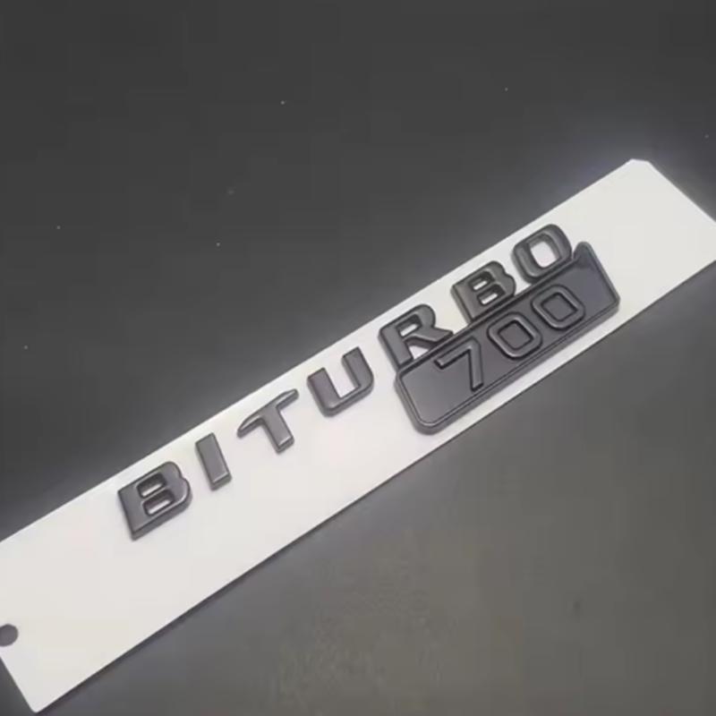 ABS BITURBO 700 800 900 Logo Side Fender Trunk Body Badge Emblem Decals Sticker For Benz Brabus G Class G700 G800 G900 W463 OJ1
