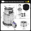 large stove kit with fan, ash tray & tape