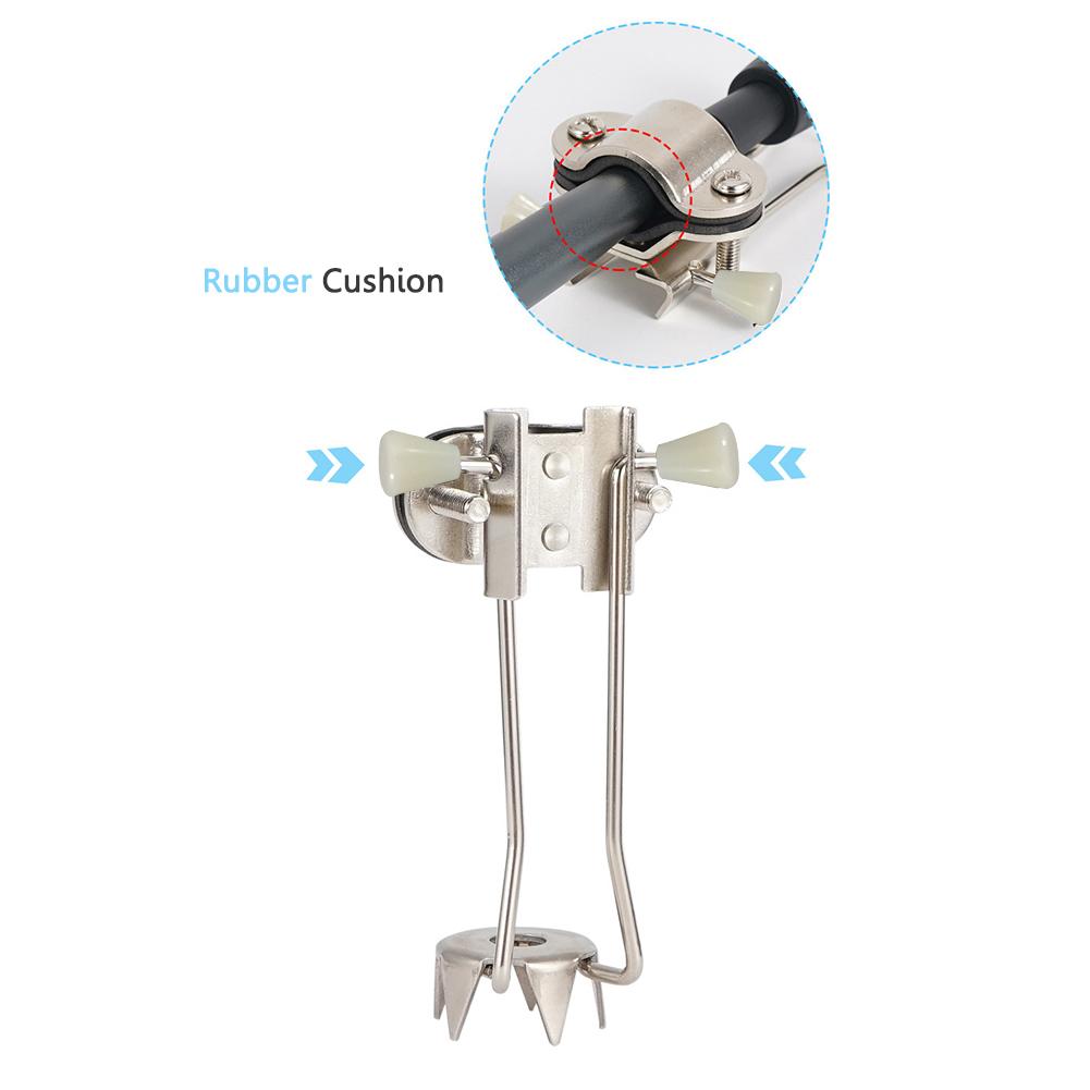 Trekking Pole Cane Tips Stainless Steel Walking Claw Crampon Stick Climbing Cane Ice Tips Non Slip for Winter Outdoor