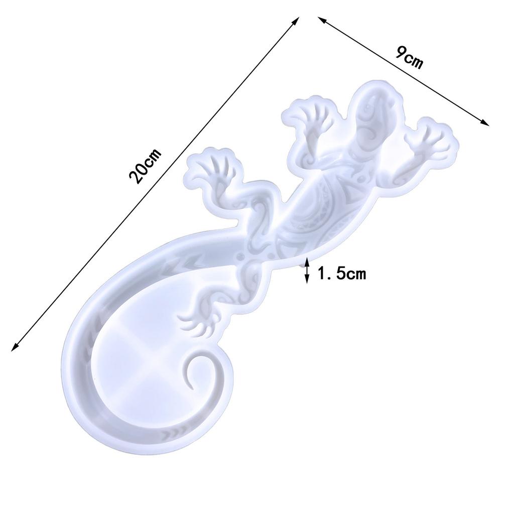 Large Size Gecko Silicone Mold DIY Wall Decoration Pendant Crystal Epoxy Resin Molds Casting Mould Resin Hanging Ornament Mold