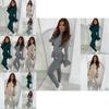 Stylish Women's Ladies Fine Ribbed Frill Peplum Button Loungewear Suit Tracksuit Set For Cozy Comfort