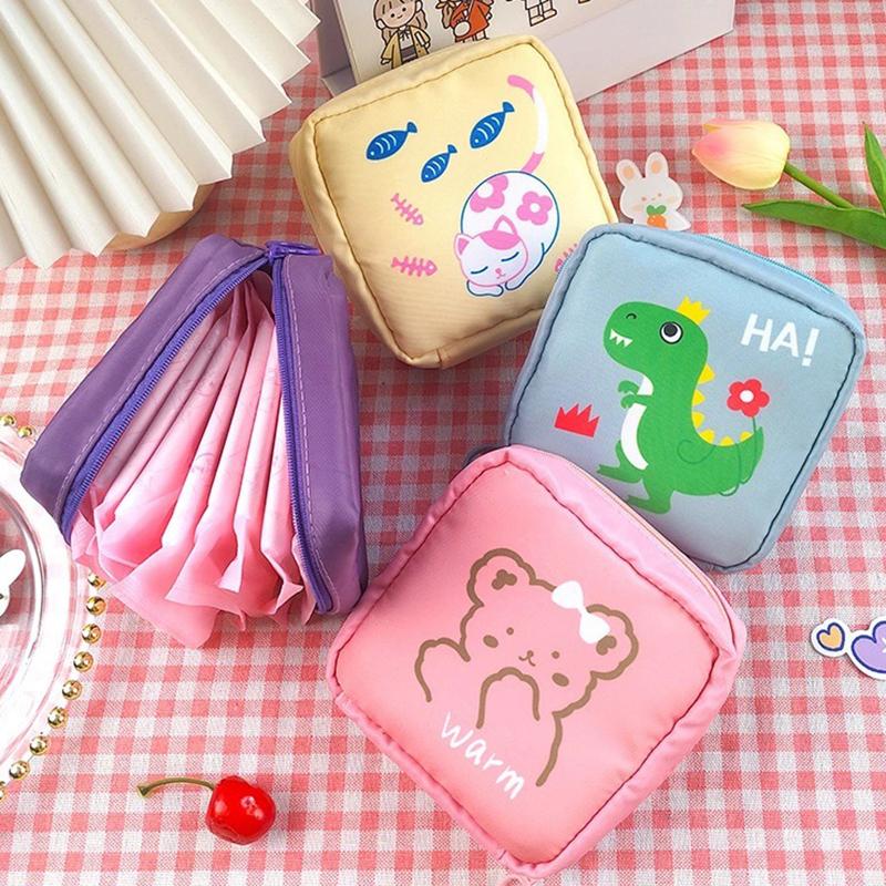 1 Stücke Damenbinden Aufbewahrungstasche Frauen Tampon Taschen Kreditkartenhalter Beutel Serviette Handtuch Kosmetik Baumwolle Geldbörse Organizer