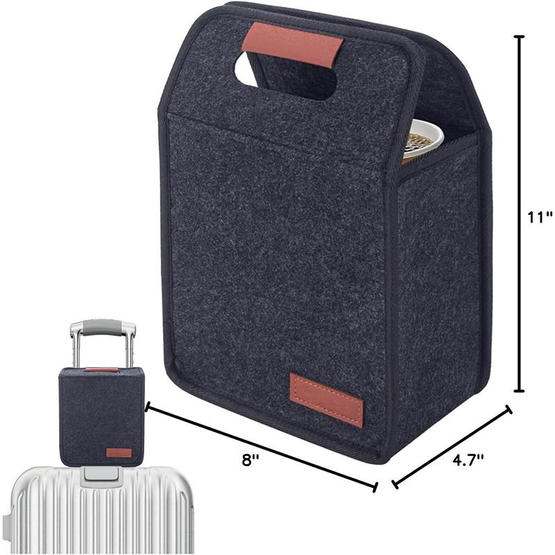1Pcs Foldable Tote Bag With Handles Reusable Drink Cup Carrier For Daily Commute Car Picnic Cruise Party Grocery Outdoor Travel