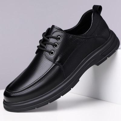 2025 Heren Herfst Business Casual Leren Schoenen met Zachte Zool - Ademend Echt Leer voor Comfortabel Lopen