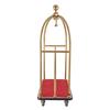 VEVOR Hotel Luggage Cart, 1100 LBS Load Capacity, Brushed Stainless Steel Bellman's Cart Curved Uprights