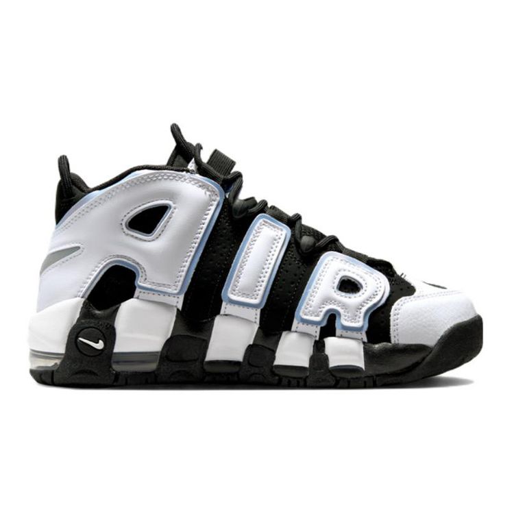 Nike Air More Uptempo GS Black Cobalt Bliss Kids Sneakers White Multi-Color DQ6200-001