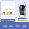 Car Sunshade Track Window Curtain - Interior Sun Protection & Privacy Blackout for Baby Stroller Side Windows