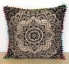 Black Gold Cotton Cushion Cover, Handmade Pillow Cases, Waist Rest Cushion, Sofa Cushion Cover, Pillow Shams, Decorative Cushion Cover