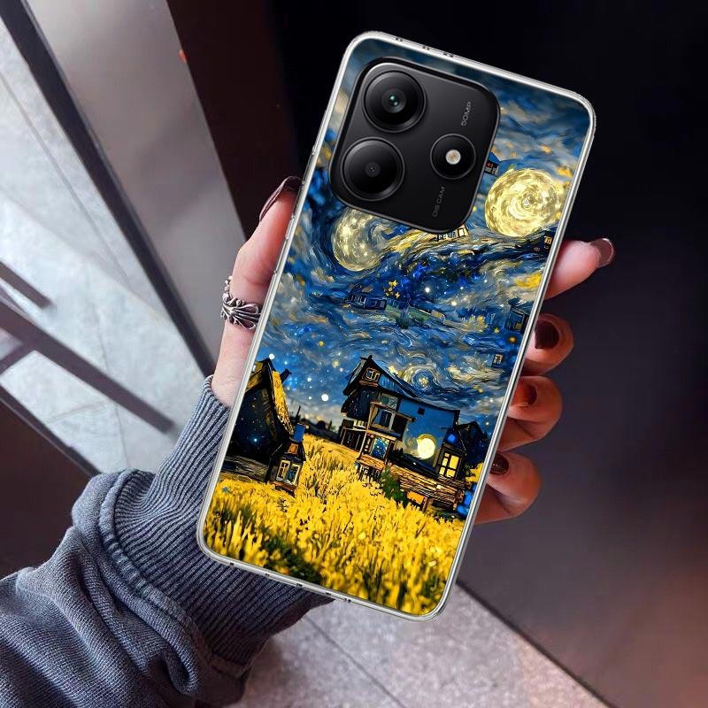 Starry Night Van Gogh Art Phone Case For Xiaomi Redmi Note 15 14 14S 13 12S 12 Pro Plus 11S 11 10S 10 4G Cover 11E 11T 5G Print