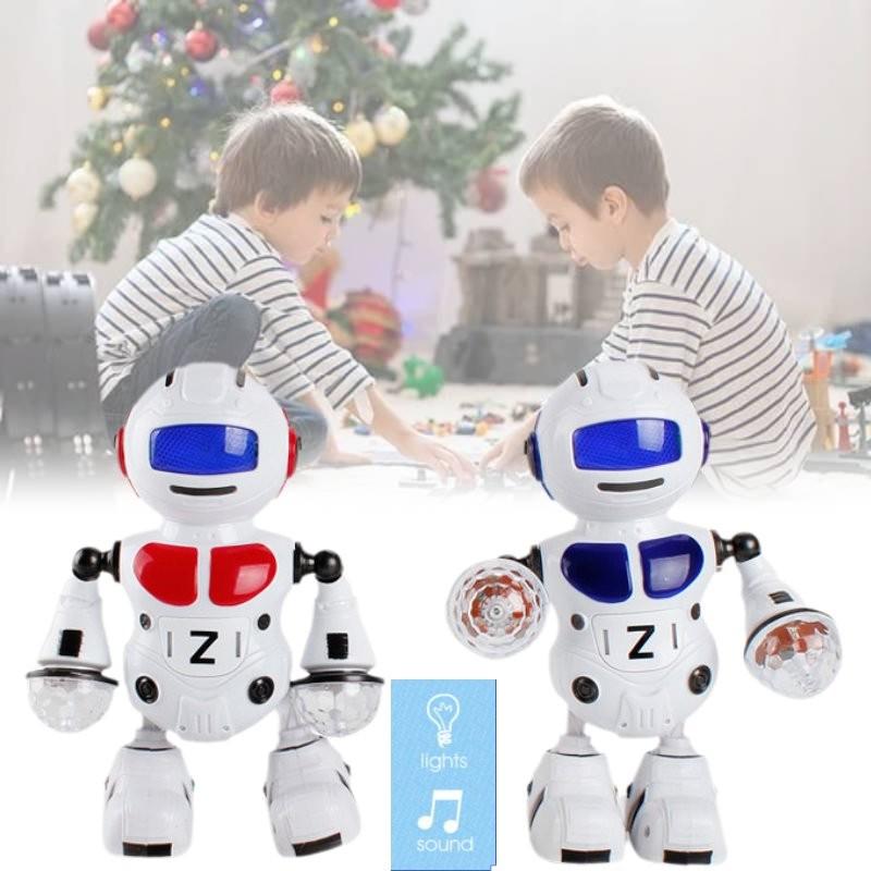 Interactive Musical Dancing Robot Drum Toy For Kids With Colorful Lights And Sounds