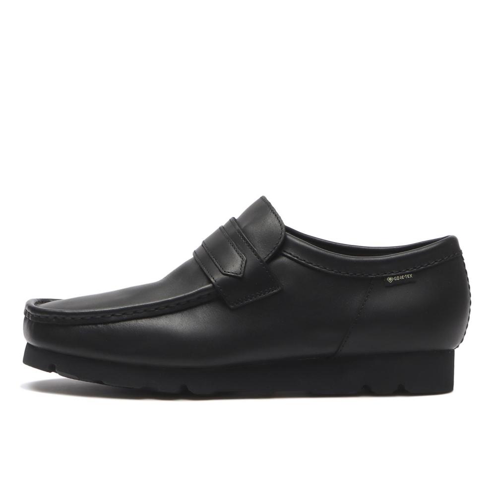 Clarks Wallaloafergtx 26186774 Blk Black Lea