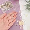 UNICRAFTALE 80pcs 2 Colors Heart & Star Charms - 304 Stainless Steel Hollow Pendants for Jewelry Making