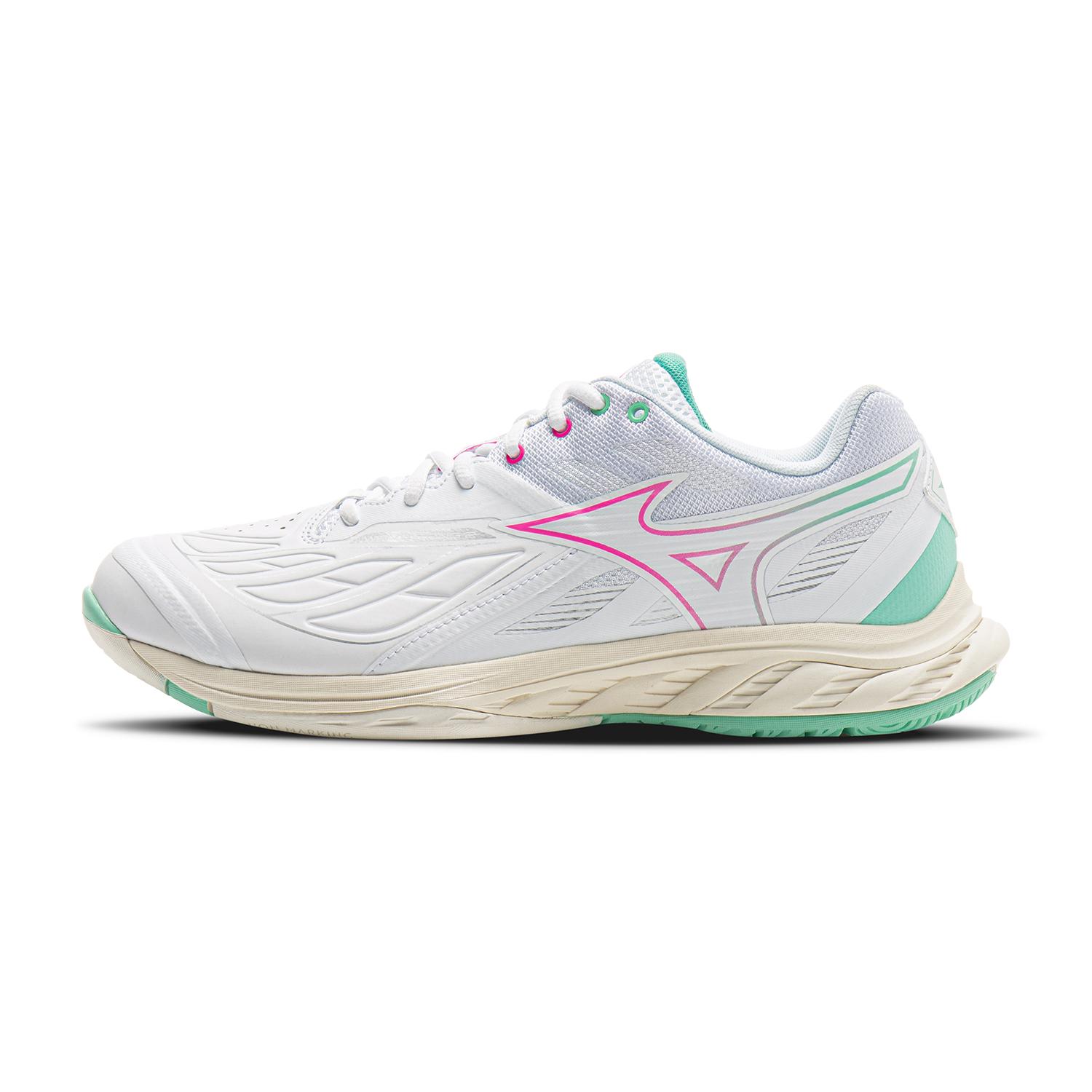 Mizuno Wave Fang 2 Wide White Blue Unisex Badminton Shoes 71GA231340 36
