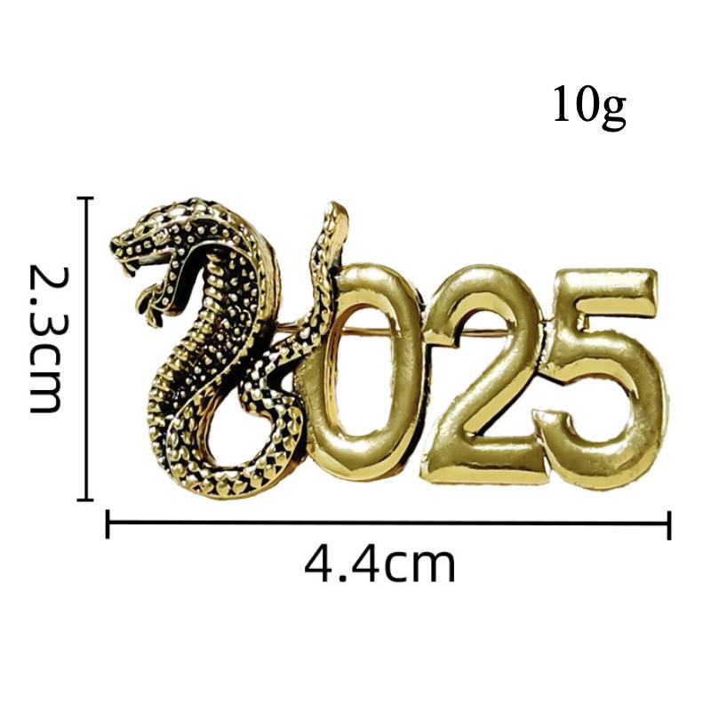 2025 jahr der Schlange Brosche Digitale Retro Brosche Multifunktionale Natal Jahr der Schlange Geburtstag Geschenk