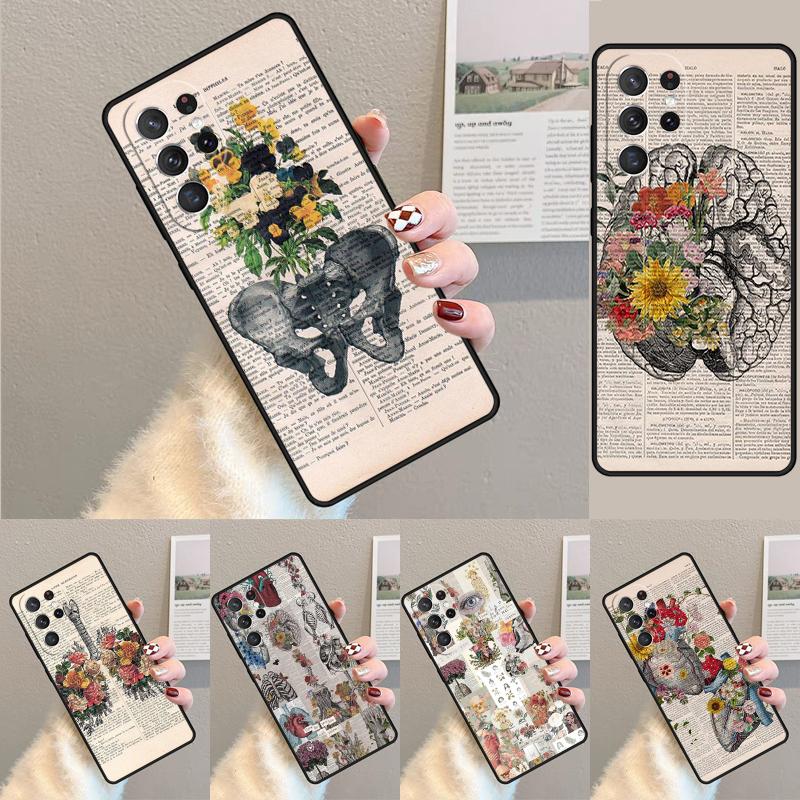 Medical Human Organs Brain Kidney Art Phone Case For Samsung Galaxy Note 10 Pro S26 S25 S24 S23 S22 S21 Plus Ultra Cover