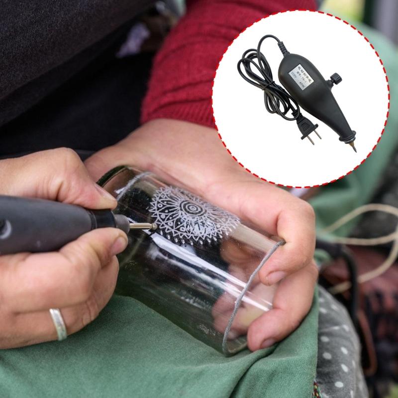 Electric Mini Engraving Pen For DIYer Crafts Metal Wood Plastic Marking Compact Lightweight Design With Precise Motor