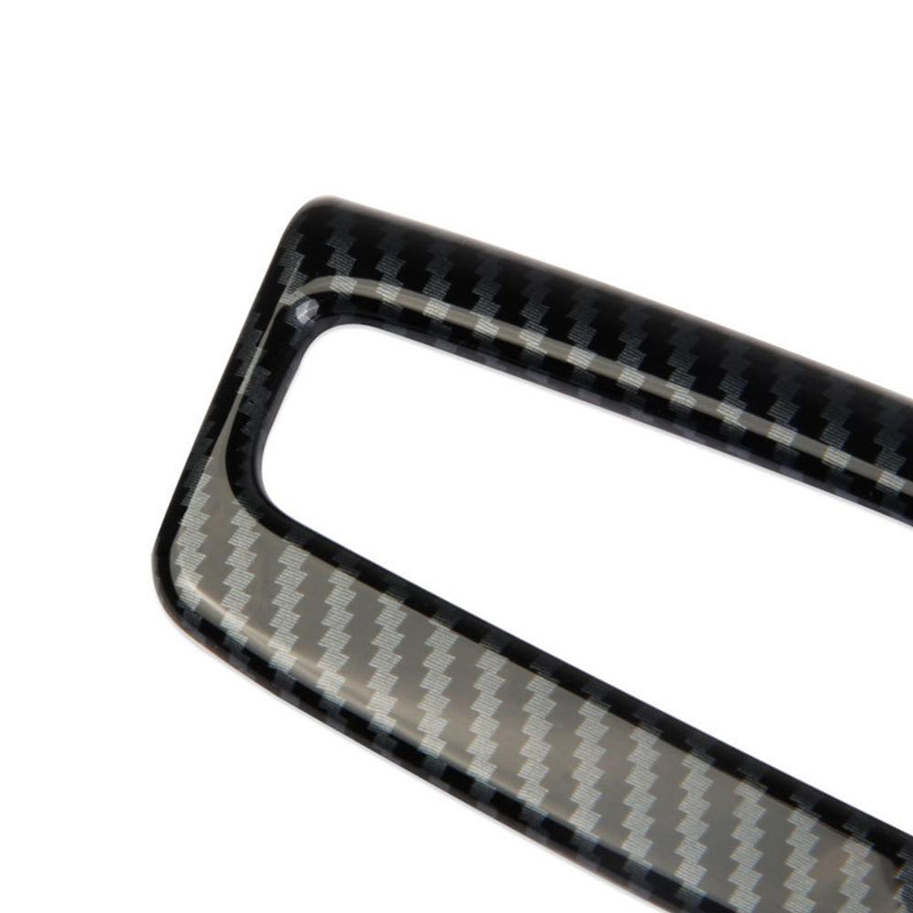 Car Carbon Fiber Armrest Button Panel Cover Trim For Hyundai Tucson 2022 2023 1x