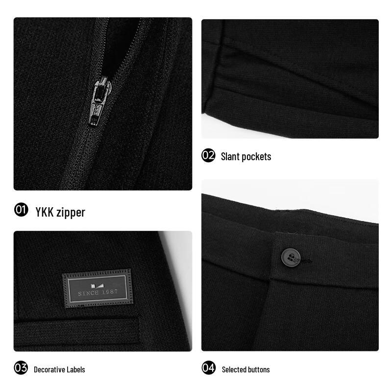 Lilang Men's Far Infrared Thermal Slightly Loose Casual Pants