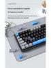 RGB Russian Co-branded Custom Three-Mode Wired Gaming Mechanical Keyboard