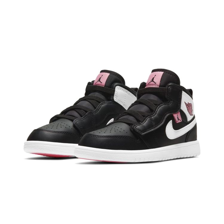 Air Jordan 1 Mid ALT PS Černá Bílá Arctic Punch Dětské Tenisky AT4612-061
